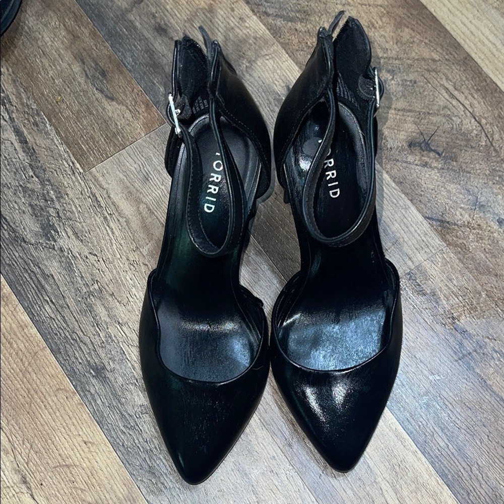 Torrid Black Elegant Heels with Ankle Strap